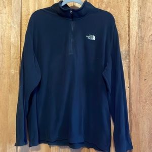 Men’s black North Face 3/4 zip fleece pullover